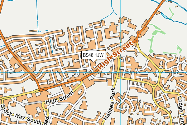 BS48 1JW map - OS VectorMap District (Ordnance Survey)