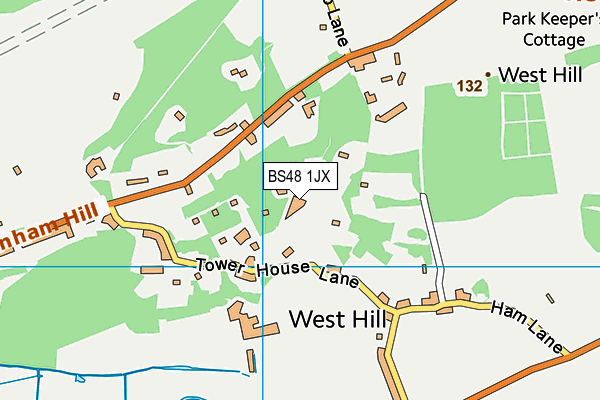 BS48 1JX map - OS VectorMap District (Ordnance Survey)