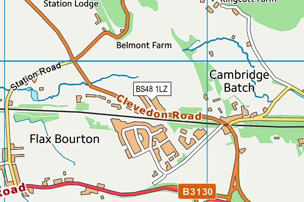 BS48 1LZ map - OS VectorMap District (Ordnance Survey)