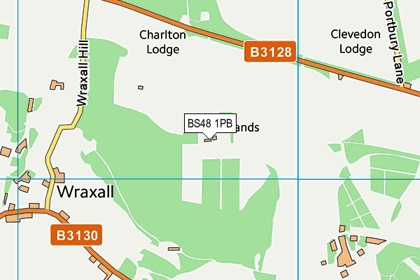BS48 1PB map - OS VectorMap District (Ordnance Survey)