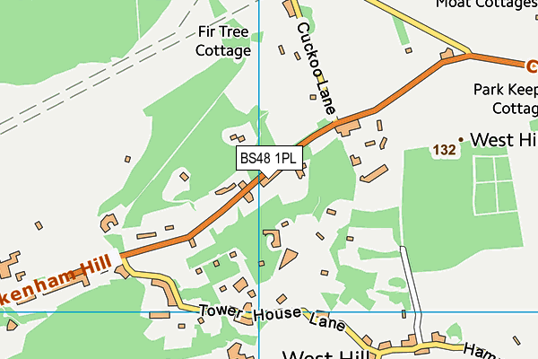 BS48 1PL map - OS VectorMap District (Ordnance Survey)