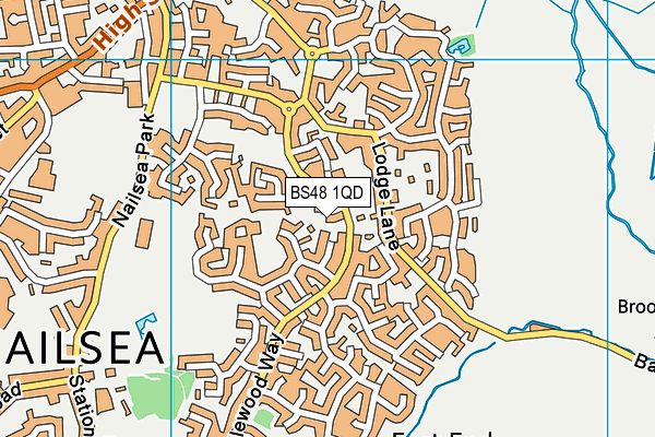 BS48 1QD map - OS VectorMap District (Ordnance Survey)
