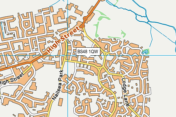 BS48 1QW map - OS VectorMap District (Ordnance Survey)