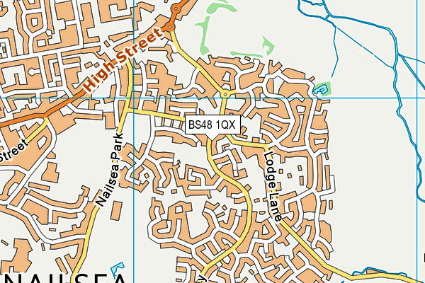 BS48 1QX map - OS VectorMap District (Ordnance Survey)