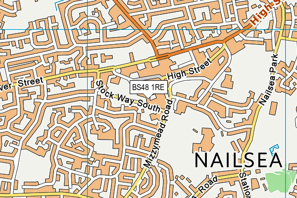 BS48 1RE map - OS VectorMap District (Ordnance Survey)