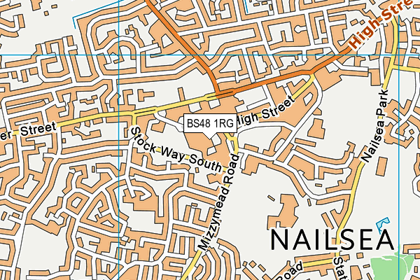 BS48 1RG map - OS VectorMap District (Ordnance Survey)