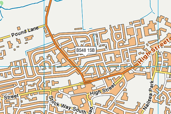 BS48 1SB map - OS VectorMap District (Ordnance Survey)