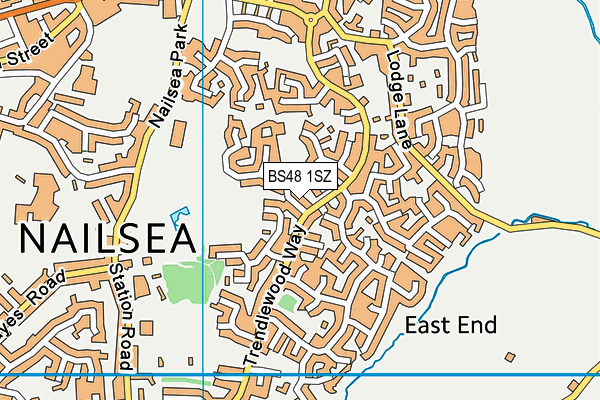 BS48 1SZ map - OS VectorMap District (Ordnance Survey)