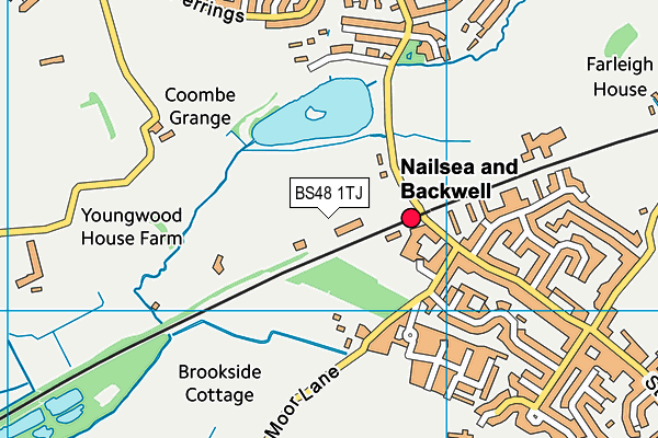 BS48 1TJ map - OS VectorMap District (Ordnance Survey)