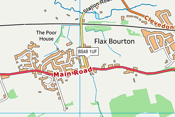 BS48 1UF map - OS VectorMap District (Ordnance Survey)