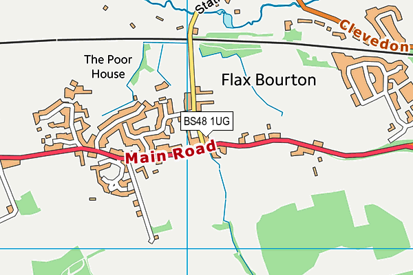 BS48 1UG map - OS VectorMap District (Ordnance Survey)