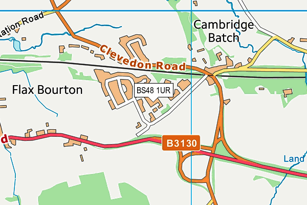 Flax Bourton Village Hall map (BS48 1Ur) - OS VectorMap District (Ordnance Survey)