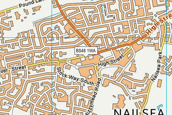 BS48 1WA map - OS VectorMap District (Ordnance Survey)