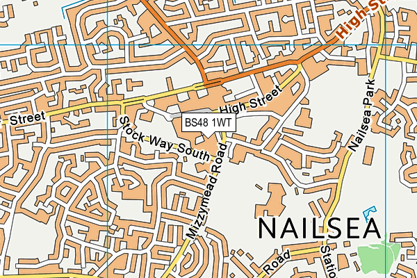 BS48 1WT map - OS VectorMap District (Ordnance Survey)