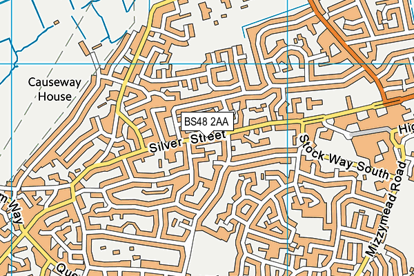 BS48 2AA map - OS VectorMap District (Ordnance Survey)