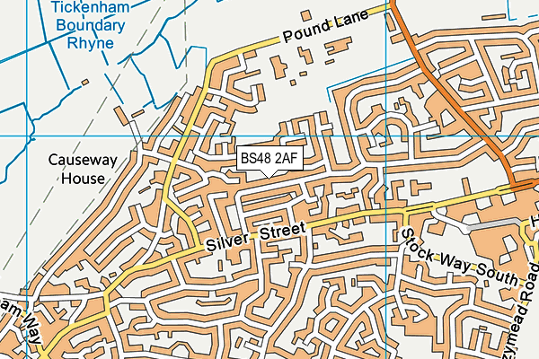 BS48 2AF map - OS VectorMap District (Ordnance Survey)