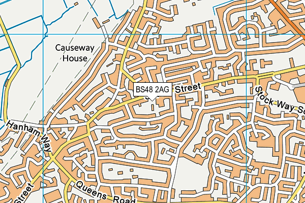 BS48 2AG map - OS VectorMap District (Ordnance Survey)