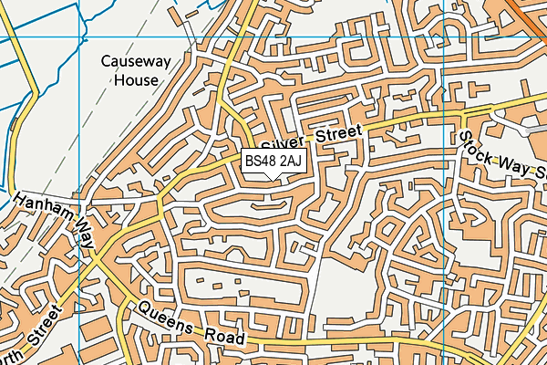 BS48 2AJ map - OS VectorMap District (Ordnance Survey)