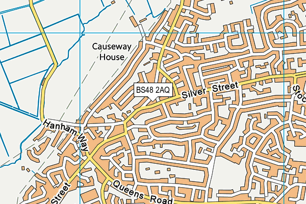 BS48 2AQ map - OS VectorMap District (Ordnance Survey)