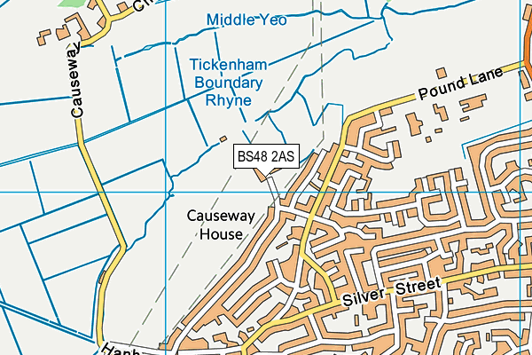 Nailsea And Tickenham Football Club map (BS48 2AS) - OS VectorMap District (Ordnance Survey)