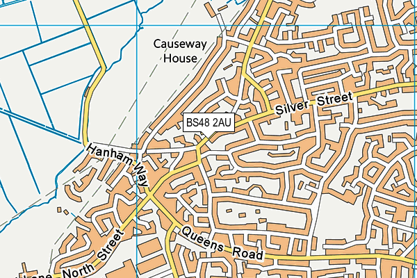 BS48 2AU map - OS VectorMap District (Ordnance Survey)