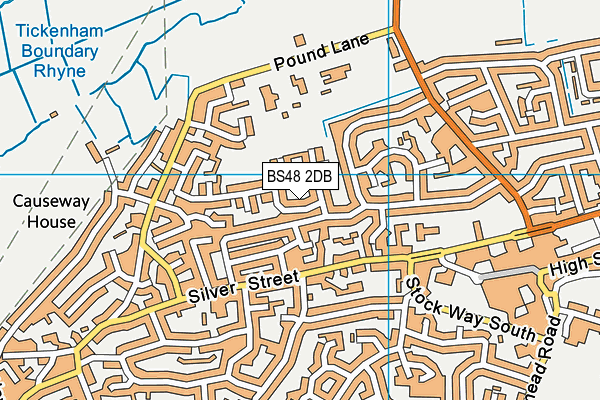 BS48 2DB map - OS VectorMap District (Ordnance Survey)