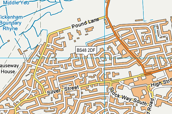 BS48 2DF map - OS VectorMap District (Ordnance Survey)