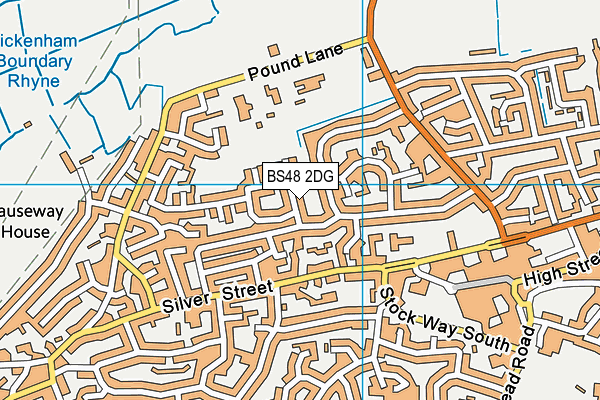 BS48 2DG map - OS VectorMap District (Ordnance Survey)