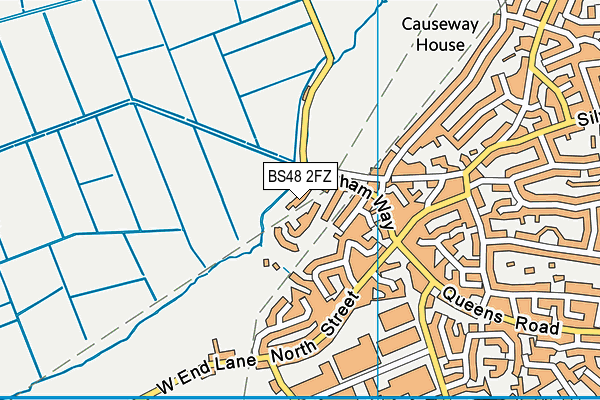 BS48 2FZ map - OS VectorMap District (Ordnance Survey)