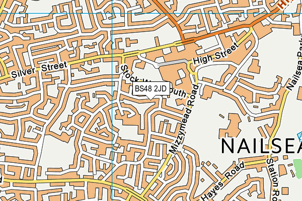 BS48 2JD map - OS VectorMap District (Ordnance Survey)