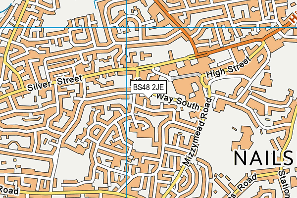 BS48 2JE map - OS VectorMap District (Ordnance Survey)