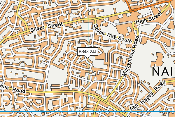 Mizzymead Recreation Centre & Social Club map (BS48 2JJ) - OS VectorMap District (Ordnance Survey)