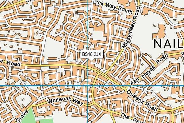 BS48 2JX map - OS VectorMap District (Ordnance Survey)
