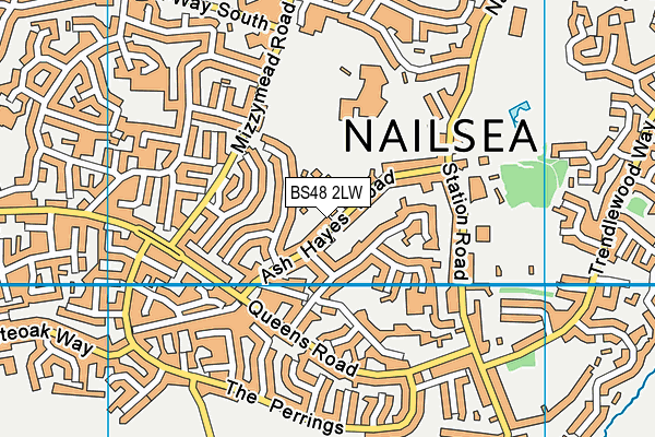 BS48 2LW map - OS VectorMap District (Ordnance Survey)
