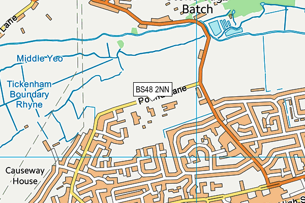 Lime Hills Academy map (BS48 2NN) - OS VectorMap District (Ordnance Survey)