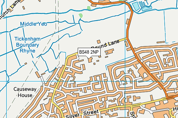Kingshill Church School map (BS48 2NP) - OS VectorMap District (Ordnance Survey)