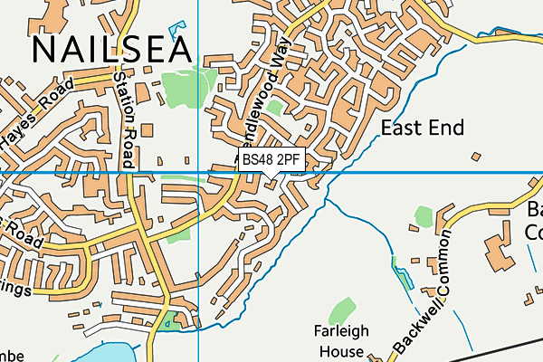 BS48 2PF map - OS VectorMap District (Ordnance Survey)