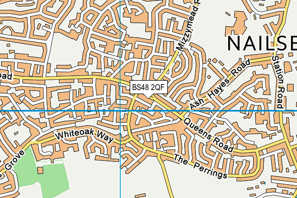 BS48 2QF map - OS VectorMap District (Ordnance Survey)