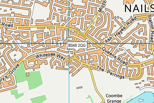 BS48 2QG map - OS VectorMap District (Ordnance Survey)