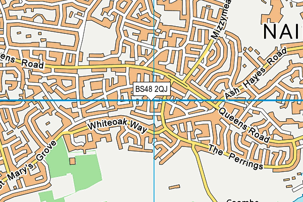 BS48 2QJ map - OS VectorMap District (Ordnance Survey)