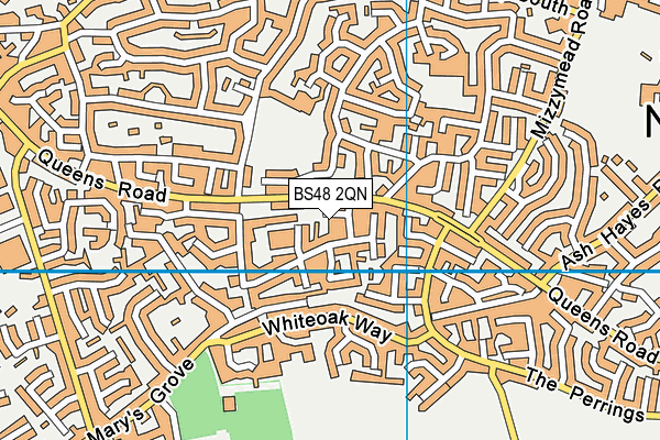 BS48 2QN map - OS VectorMap District (Ordnance Survey)