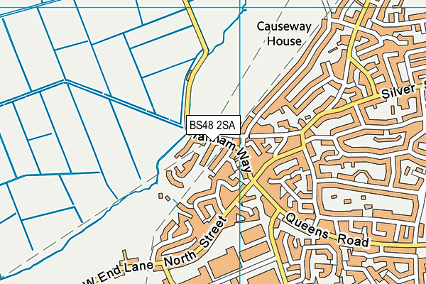 BS48 2SA map - OS VectorMap District (Ordnance Survey)