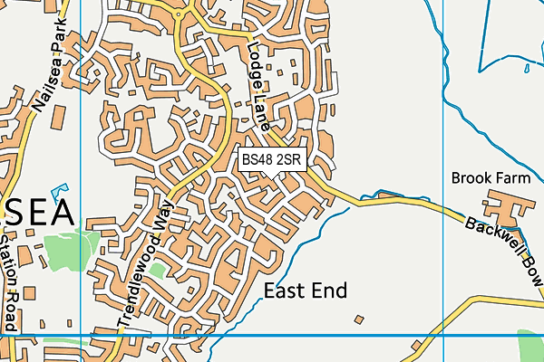 BS48 2SR map - OS VectorMap District (Ordnance Survey)
