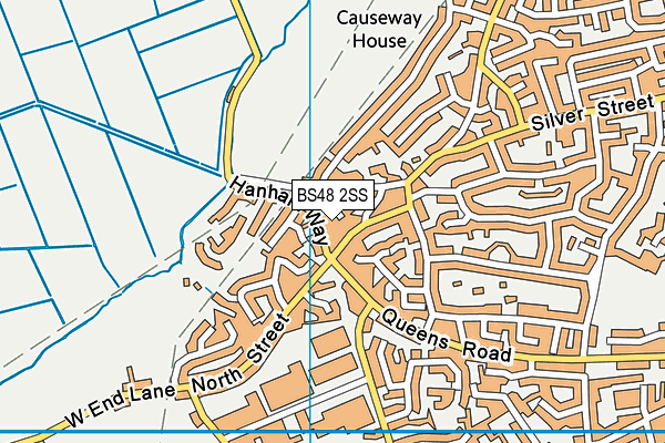 BS48 2SS map - OS VectorMap District (Ordnance Survey)