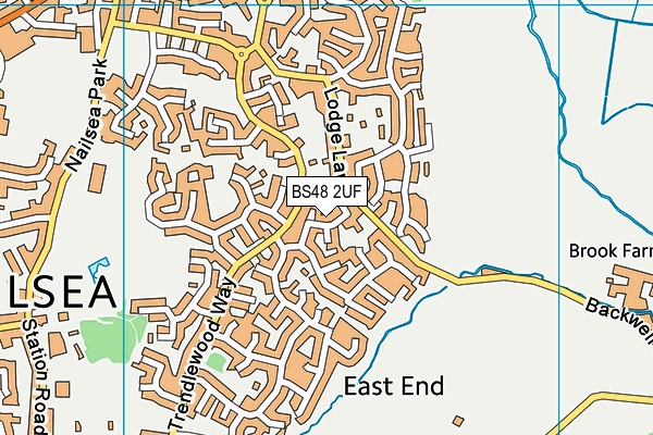BS48 2UF map - OS VectorMap District (Ordnance Survey)