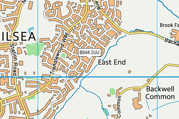 BS48 2UU map - OS VectorMap District (Ordnance Survey)