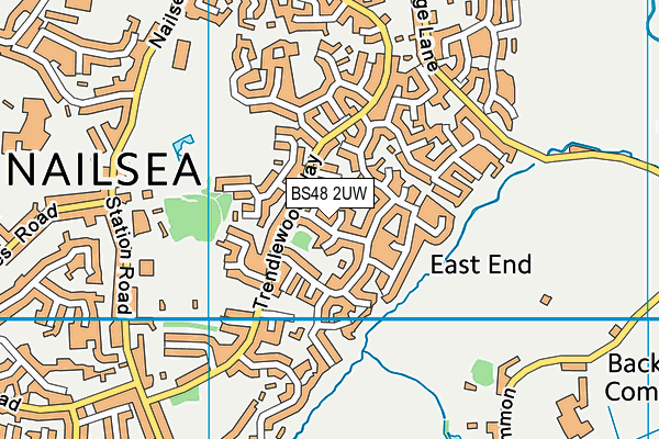 BS48 2UW map - OS VectorMap District (Ordnance Survey)