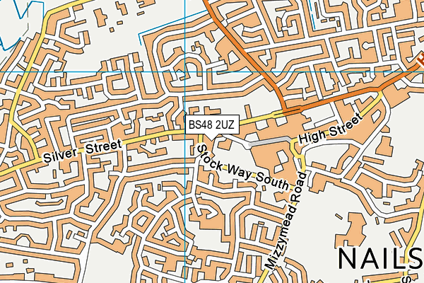 BS48 2UZ map - OS VectorMap District (Ordnance Survey)