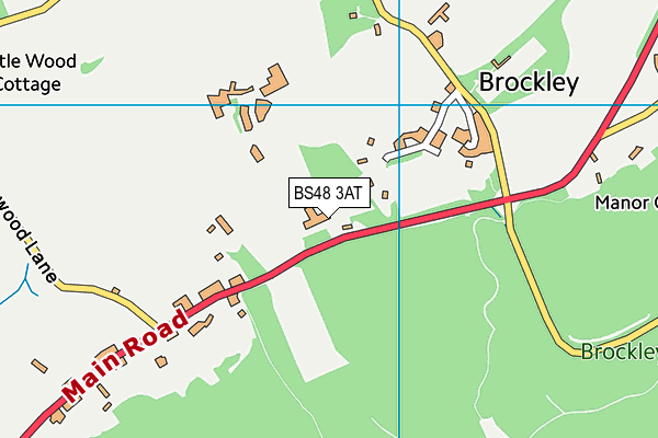 BS48 3AT map - OS VectorMap District (Ordnance Survey)