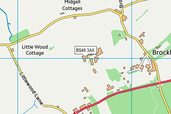 BS48 3AX map - OS VectorMap District (Ordnance Survey)